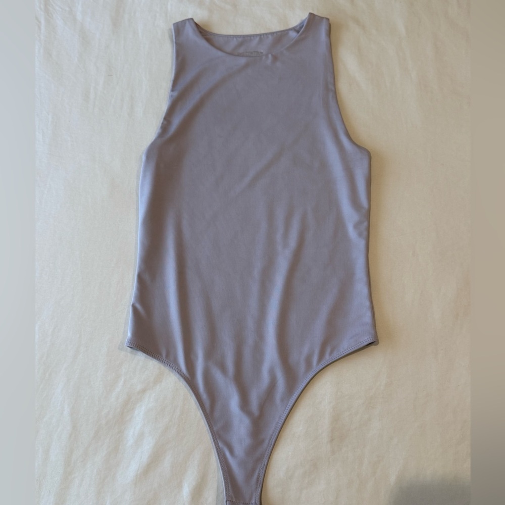 Lavender sleeveless bodysuit